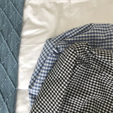 Plaid Canvas Bag Shoulder Bags Reversible Underarm Large Capacity