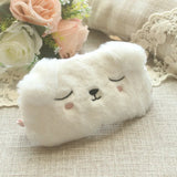 Cartoon Dog Plush Eye Cover Sleeping Mask Travel Blindfold