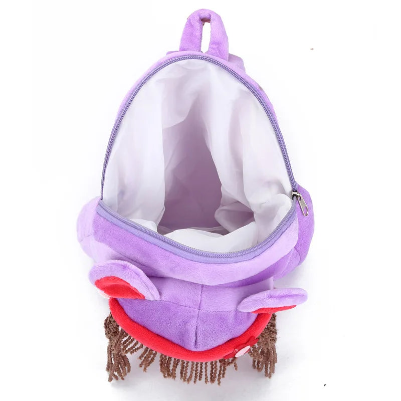 Cartoon Baby Girls Plush Backpack for Kids