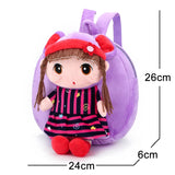 Cartoon Baby Girls Plush Backpack for Kids