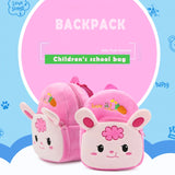 Girls Plush Schoolbag Toy Backpack Kindergarten School Book Bag Kids Lovely