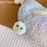 Plush Shoulder Bag Lightweight Women Ladies Handlbags Soft Small Casual Zipper