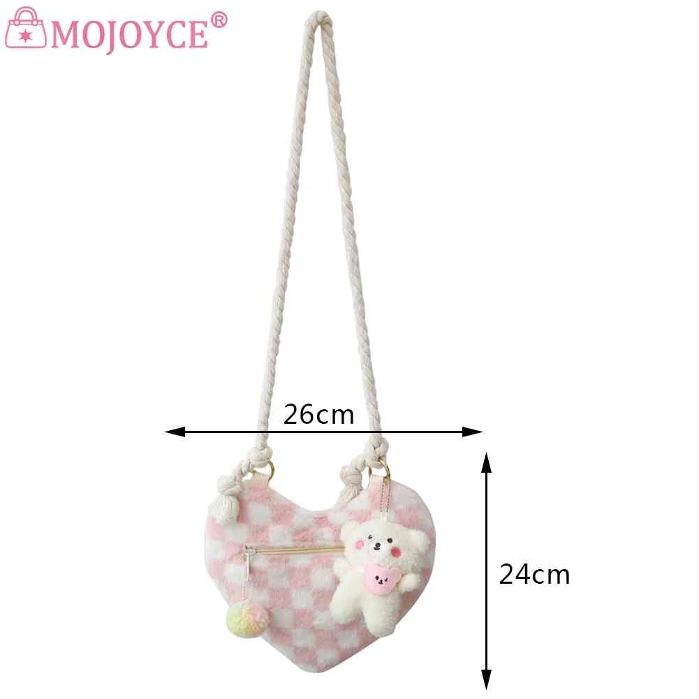 Plush Shoulder Bag Lightweight Women Ladies Handbags Soft Small Casual Zipper