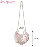 Plush Shoulder Bag Lightweight Women Ladies Handbags Soft Small Casual Zipper