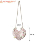 Plush Shoulder Bag Lightweight Women Ladies Handlbags Soft Small Casual Zipper