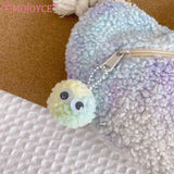 Plush Shoulder Bag Lightweight Women Ladies Handbags Soft Small Casual Zipper