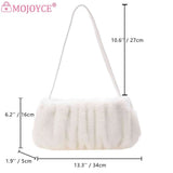 Soft Cloud Casual Warm Solid Tote Bag for Women