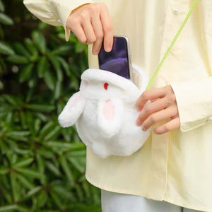 Bunny Women Purse Plush Shoulder Bag Mini Phone Bags