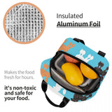 Cartoon Poodle Dog Insulated Lunch Bag for Women