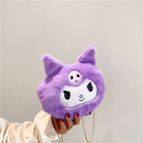 Autumn Winter Plush Shoulder Messenger Bags Fine Chains Handbags All-match