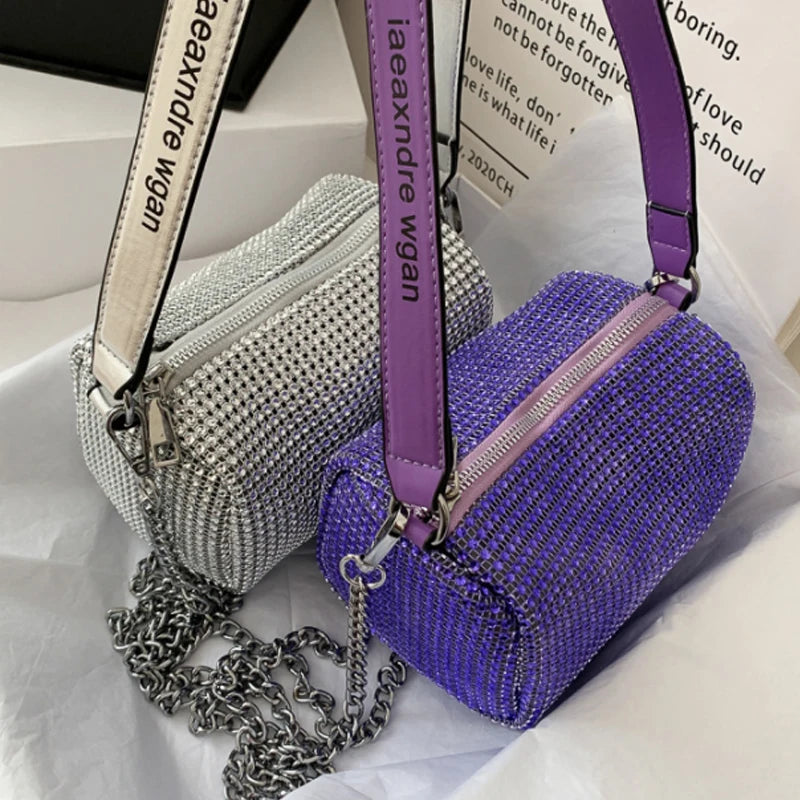 Bright Diamond Small Bag Chain Messenger Underarm Bag