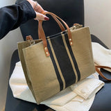 Large Women Canvas Handbag Travel Tote Shopper Shoulder Bag