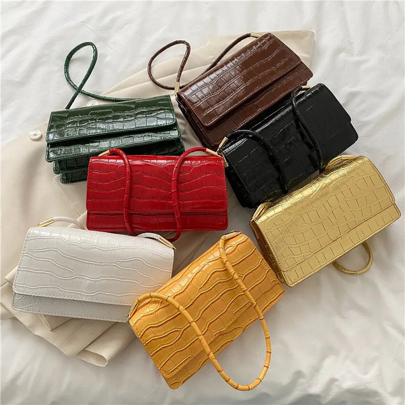 Crocodile Pattern Women's Shoulder Bag