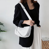 Oxford Crossbody Shoulder Bag with Chain Strap for Women