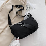 Oxford Crossbody Shoulder Bag with Chain Strap for Women