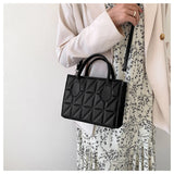 Casual Messenger Bags Texture Shoulder Bags Horizontal Square Leather Bags