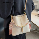 Summer Shoulder Messenger Bag Chain Bucket Bag
