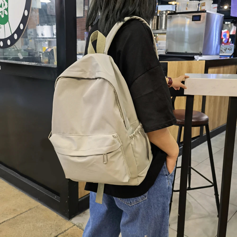 Casual Large Capacity Women's Nylon Shoulder Backpack