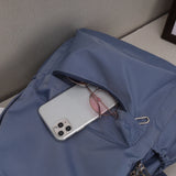 Women Solid Large Capacity Nylon Backpack