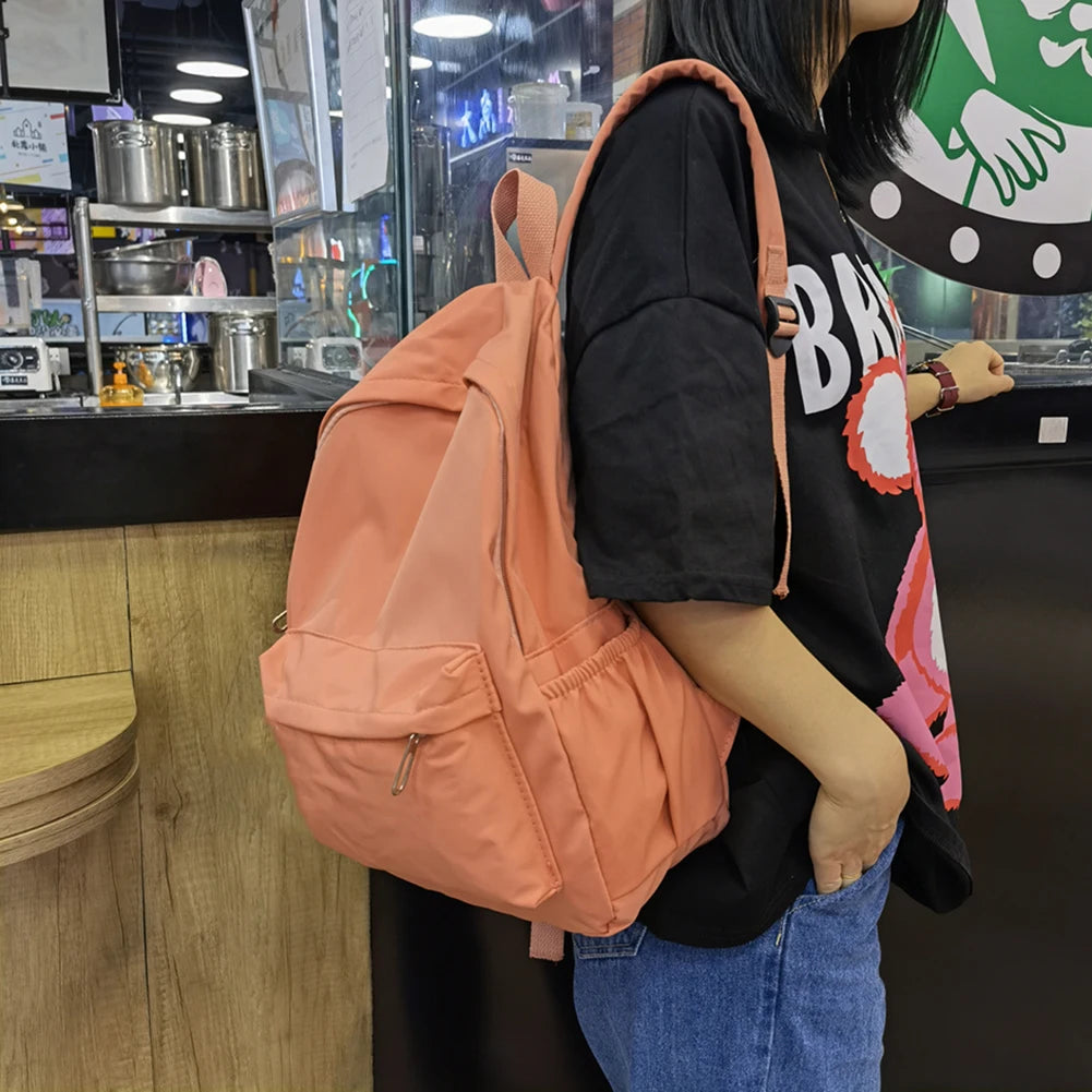 Casual Large Capacity Women's Nylon Shoulder Backpack