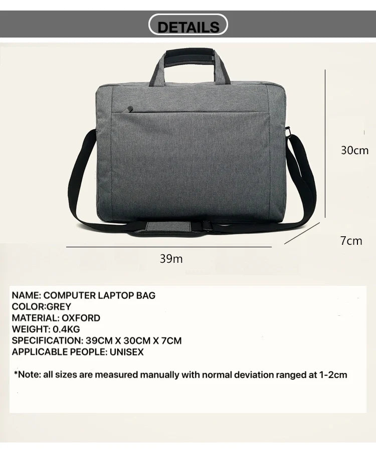 Portable Computer Bag Tablet Notebook Bag Business Messenger
