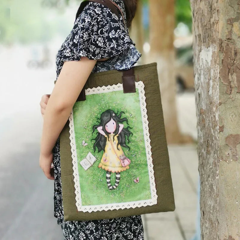 DIY Embroidery Kit Flower Shoulder Bag Cross Stitch Beginner Sewing Art Craft