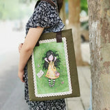 DIY Embroidery Kit Flower Shoulder Bag Cross Stitch Beginner Sewing Art Craft