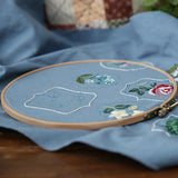 DIY Embroidery Kit Flower Shoulder Bag Cross Stitch Beginner Sewing Art Craft