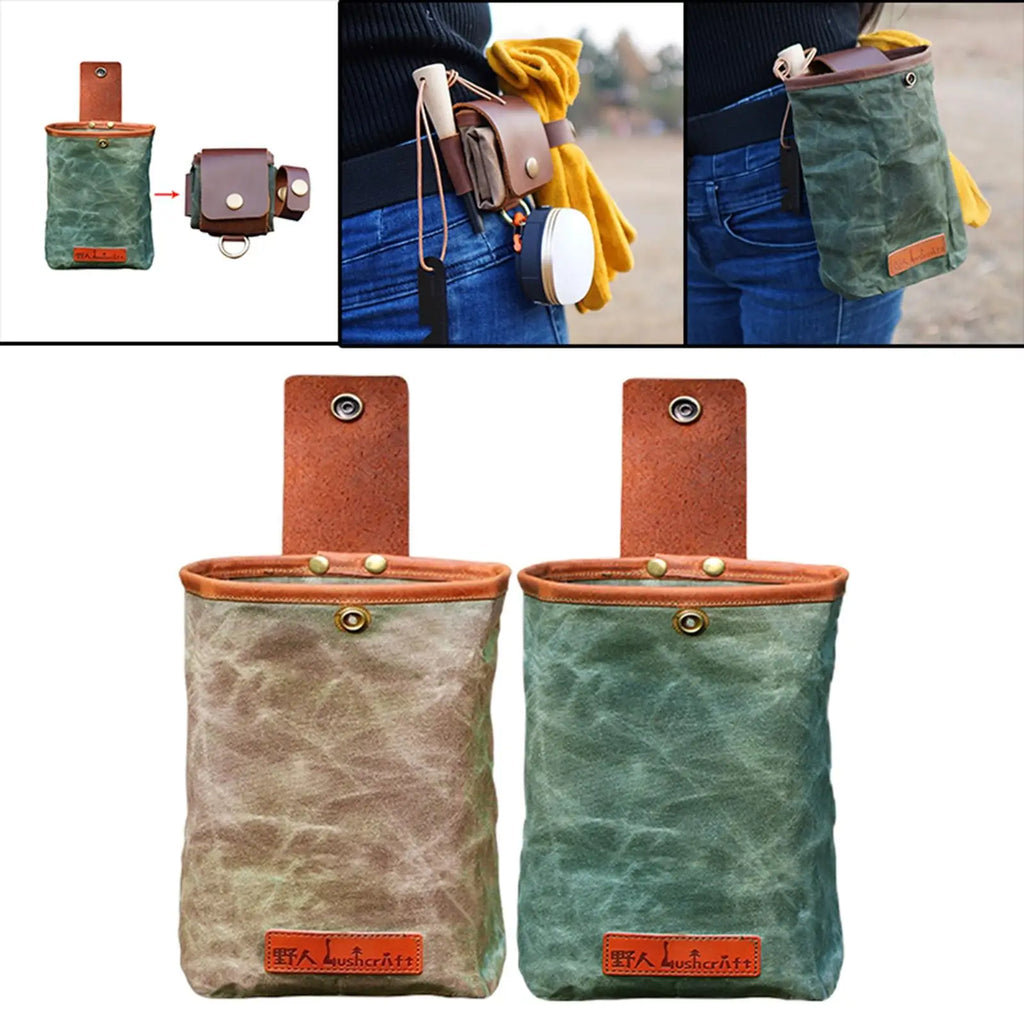 Portable Foraging Pouch Waist Bag for Hiking
