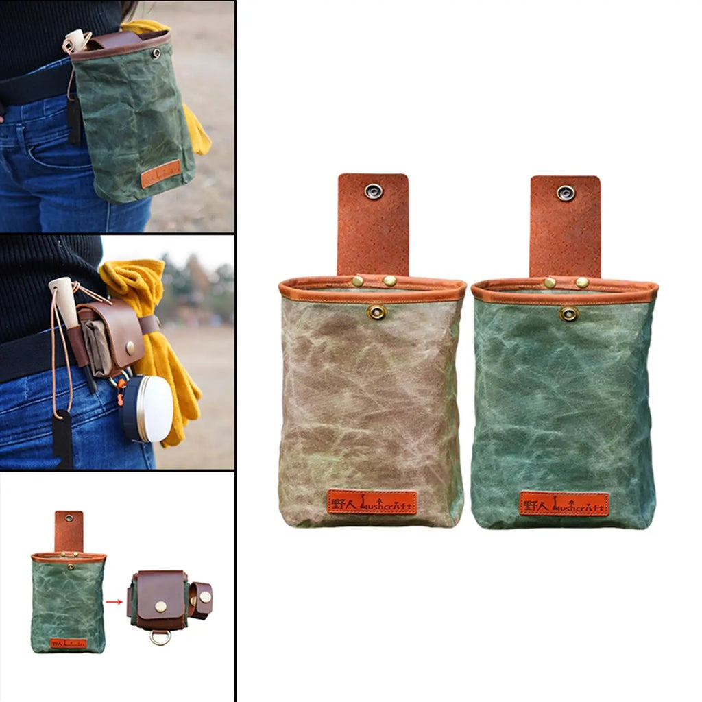 Portable Foraging Pouch Waist Bag for Hiking