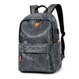 Camouflage Laptop Backpack Waterproof 14 Inch USB Charging School Bag