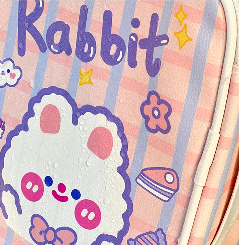 Large Capacity Cartoon Waterproof Leather Makeup Bag