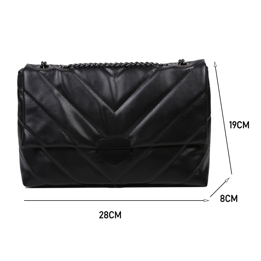 Large Capacity Soft Leather Shoulder Bag for Women