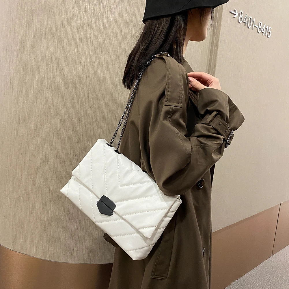 Large Capacity Soft Leather Shoulder Bag for Women