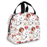 Cartoon Nurse Pattern Insulated Lunch Bag