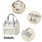 Portable Lunch Bag Thermal Insulated Cooler Bento Pouch Food Storage
