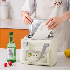 Portable Lunch Bag Thermal Insulated Cooler Bento Pouch Food Storage