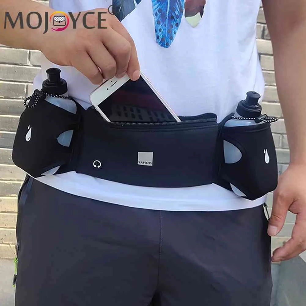 Portable Sports Waist Bag with Bottle Holder