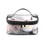 Transparent PVC Travel Cosmetic Bag Toiletry Zip Organizer