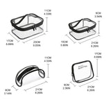 Transparent PVC Travel Cosmetic Bag Toiletry Zip Organizer