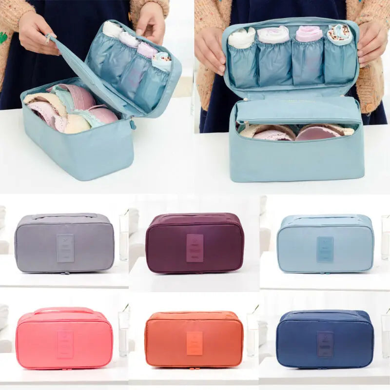 Portable Travel Bra Underwear Organizer Bag