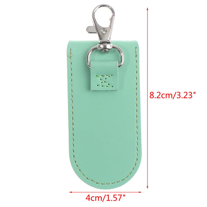Leather Pouch Case Keychain for USB Flash Drive Memory Stick