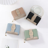 PU Leather Short Wallet Clutch Bag Dual Purpose