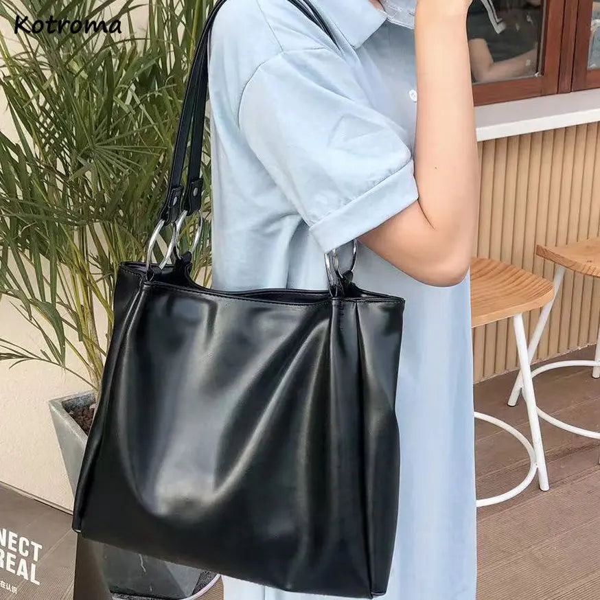 Preppy College Underarm Shoulder Bags Women Large Capacity Casual Tote Bag