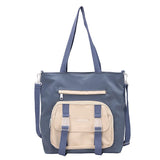Preppy Students Casual Shoulder Bags Canvas Harajuku Bookbag Travel Tote