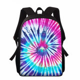 Tie Dye Printing School Bags Kids 15inch Primary Schoolbag