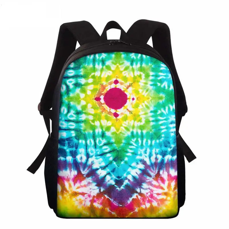 Tie Dye Printing School Bags Kids 15inch Primary Schoolbag