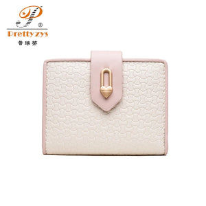 Women PU Leather Wallet Large Capacity Hasp Purses Multifunction Short Purse