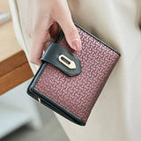 Women PU Leather Wallet Large Capacity Hasp Purses Multifunction Short Purse