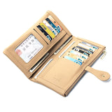 Floral Print Long Purses Zipper Hasp Wallet For Women